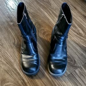 HARLEY-DAVISON SZ 8.5 LEATHER BOOTIES